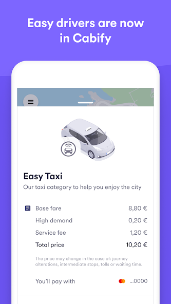 Easy Taxi, a Cabify app