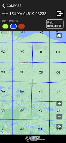 MGRS Live Map and Mil. Compass