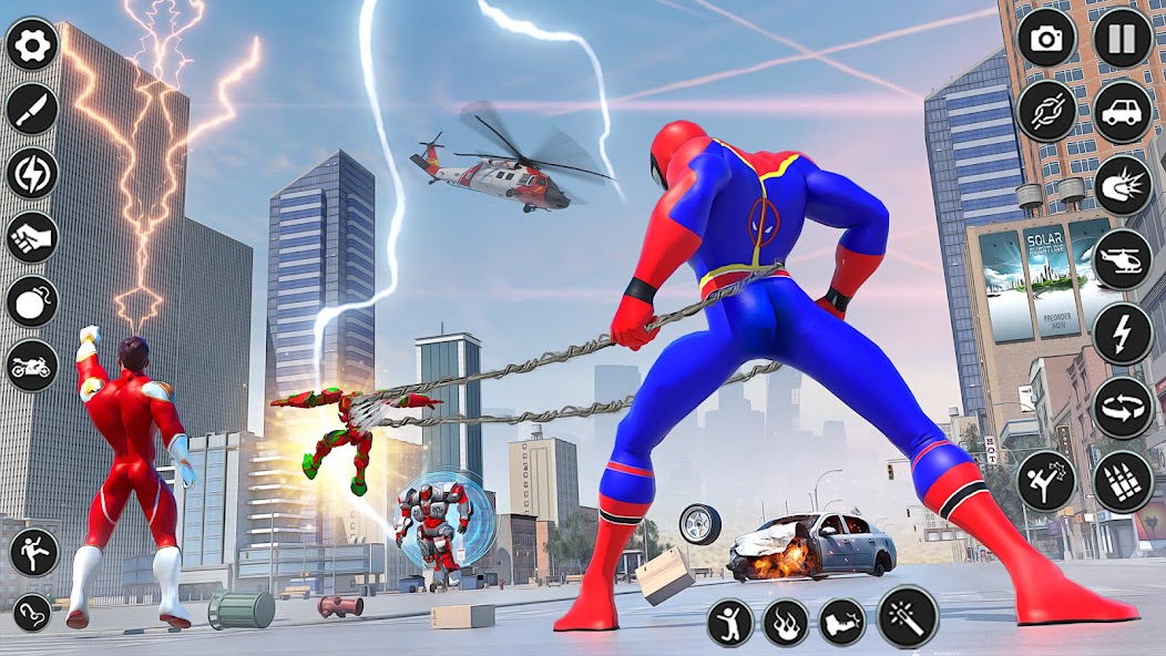 Spider Robot Hero City Battle