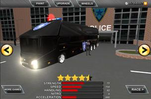 Police bus prison transport 3D