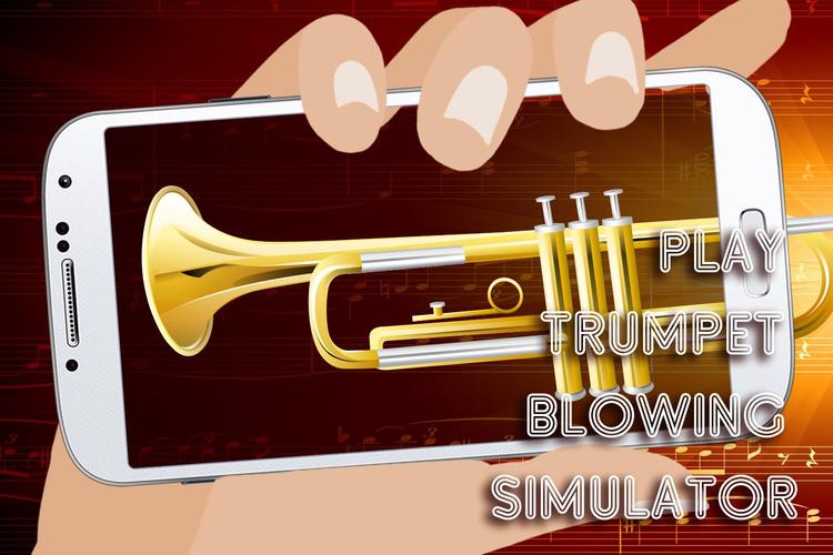 Play trumpet blowing joke simu