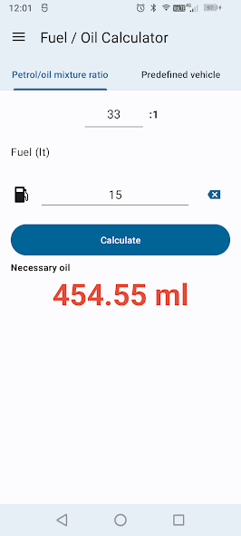 Fuel Oil Mix Calculator