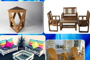 The design wooden chairs