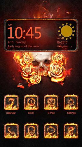 The Flame Skull-Launcher Theme