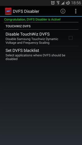 Samsung DVFS Disabler