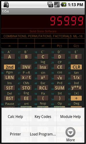 TI-58C/59 Calculator Emulator