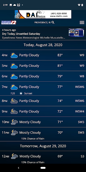 WPRI Pinpoint Weather 12