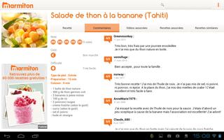 Marmiton Tablette : recettes