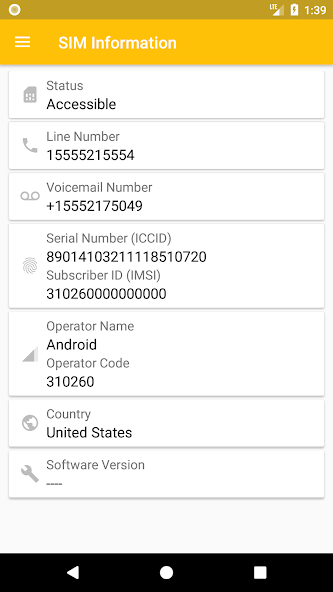 SIM Card Info