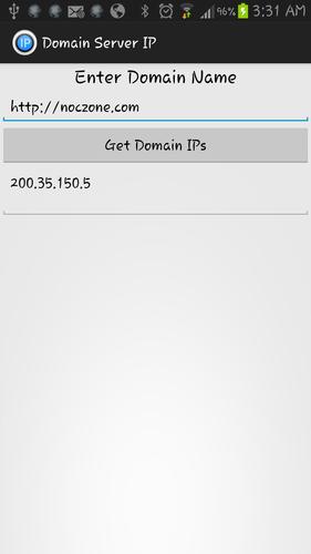 Domain Server IP