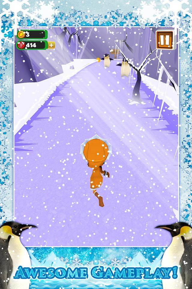 3D Frozen Girly Run Game FREE