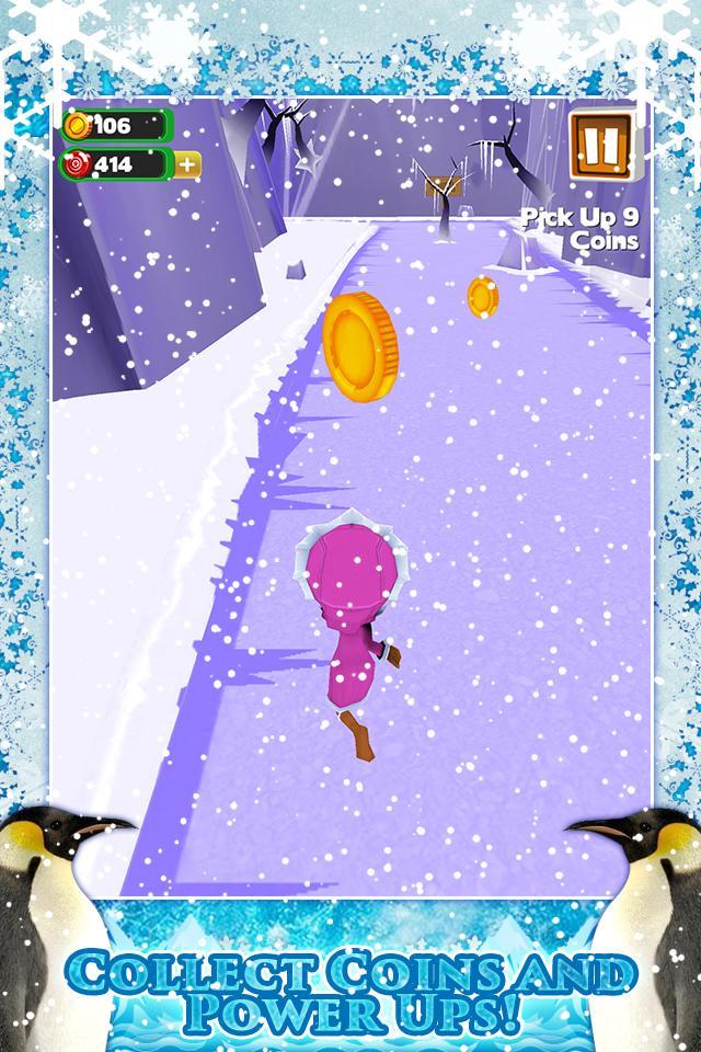 3D Frozen Girly Run Game FREE