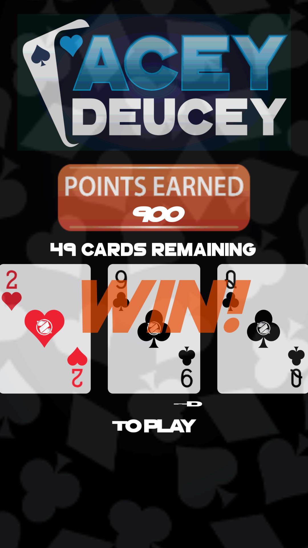 Acey Deucey with Perk Points!