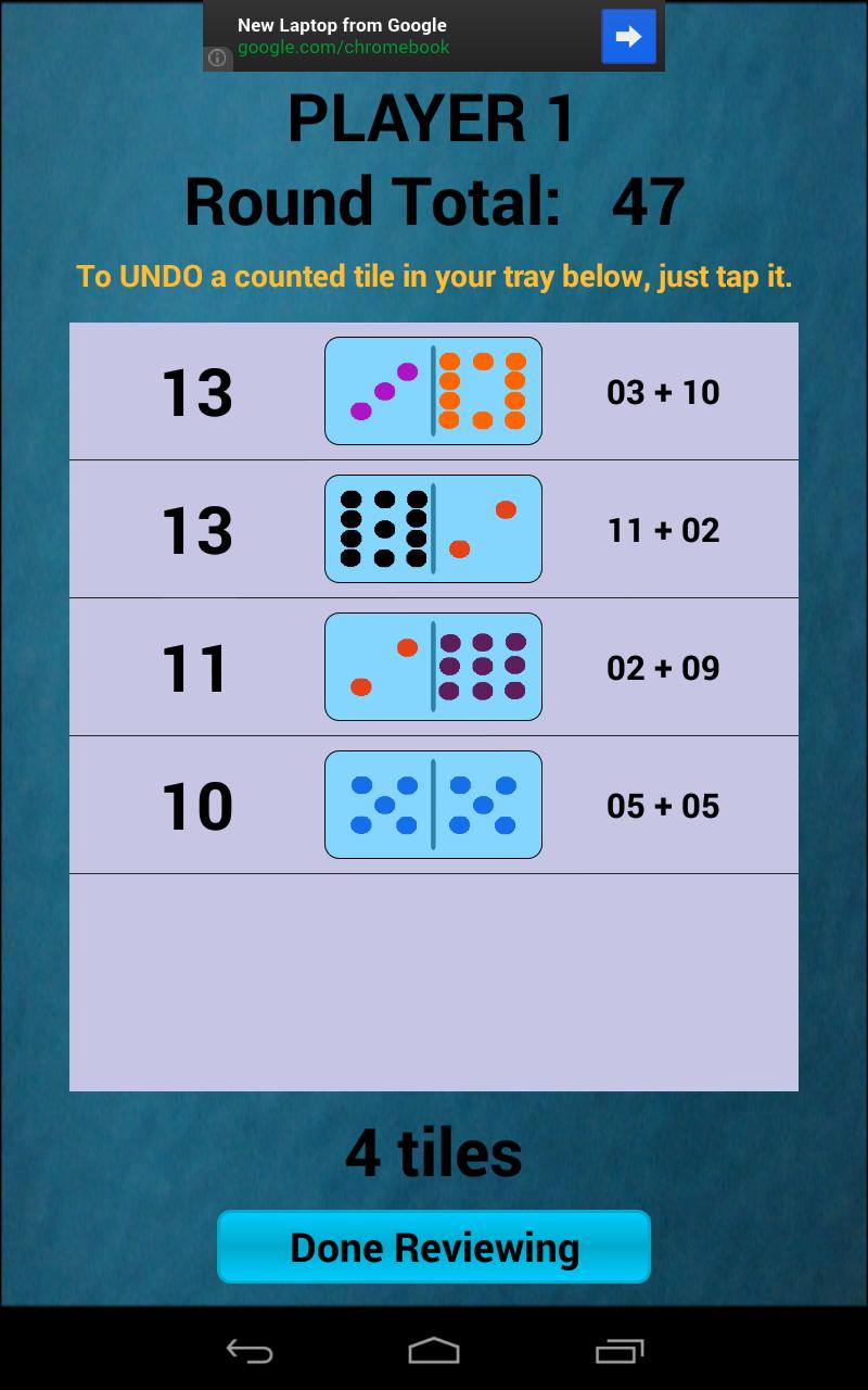 Dominoes ScoreBoard