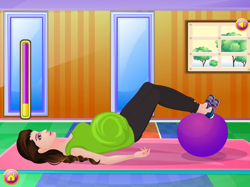 Pregnant Excercise Girls Games