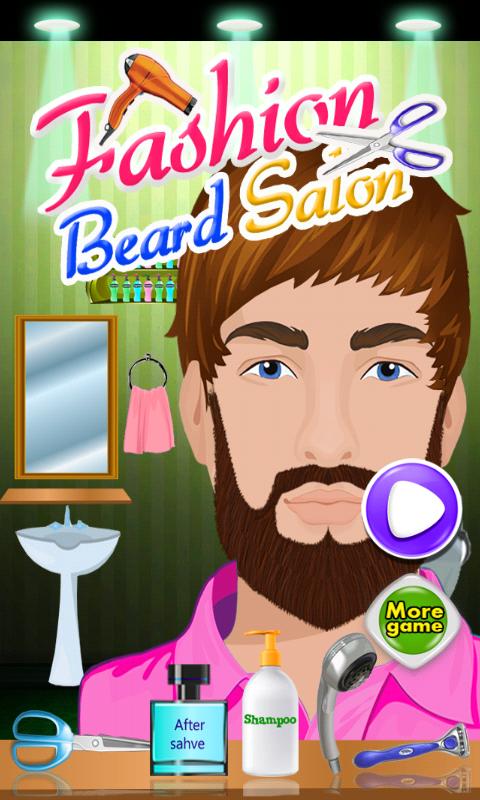 Beard salon girls games