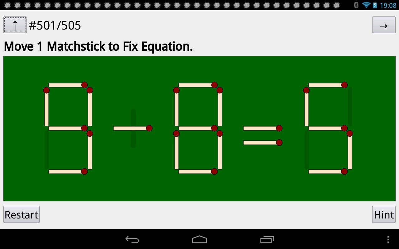 matchstick puzzle: MatchCalc