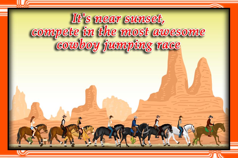 Cowboy Horseback Riding Race