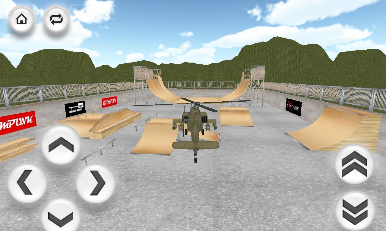 RC Army Helicopter: Skatepark