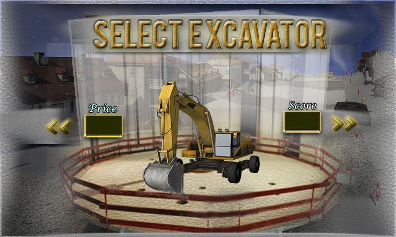 Excavator Snow Plow Simulator