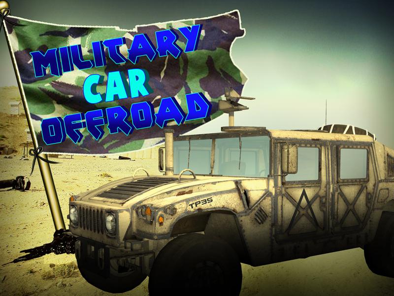 Military car off road 3d