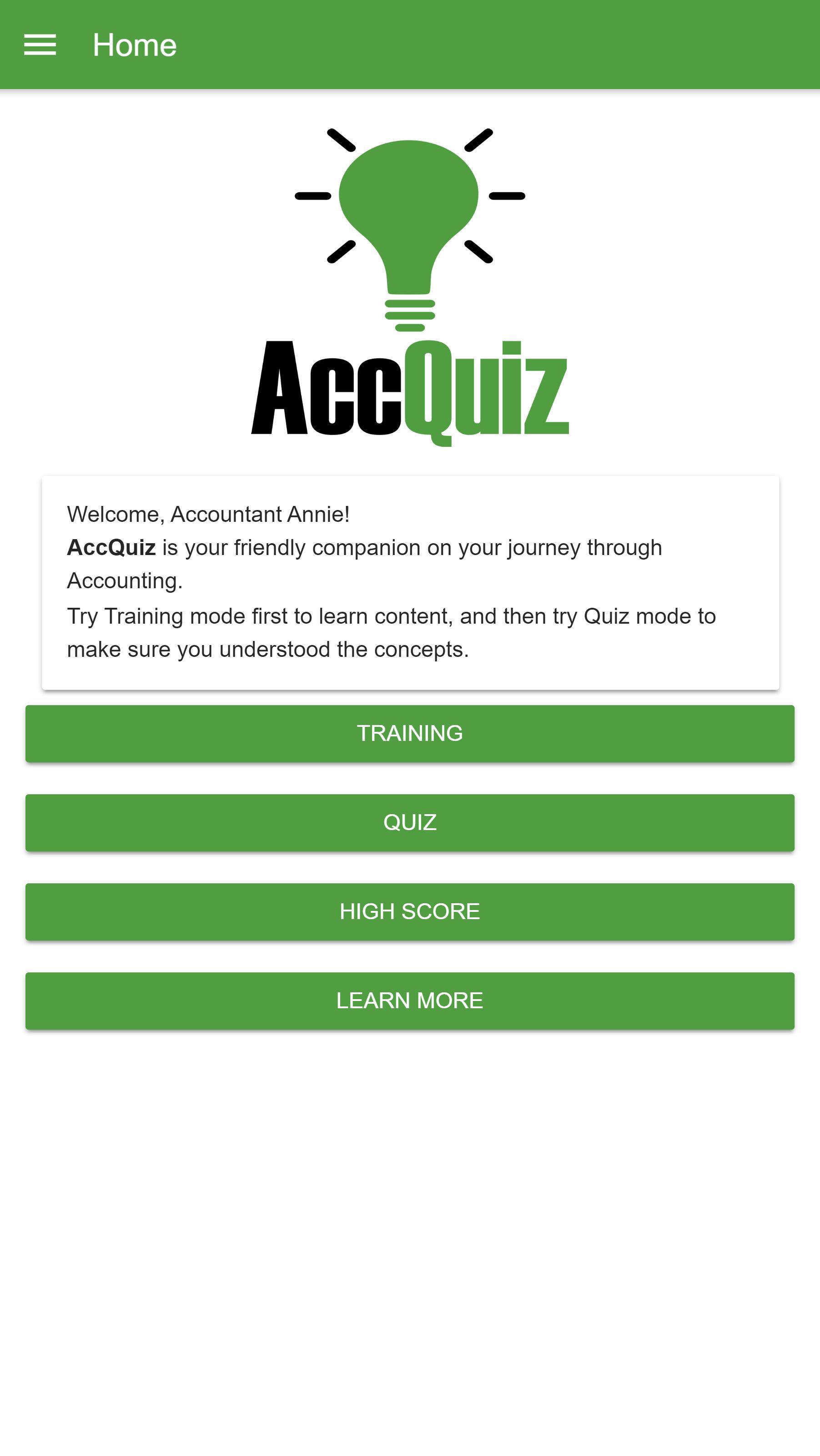 Accounting Quiz - AccQuiz