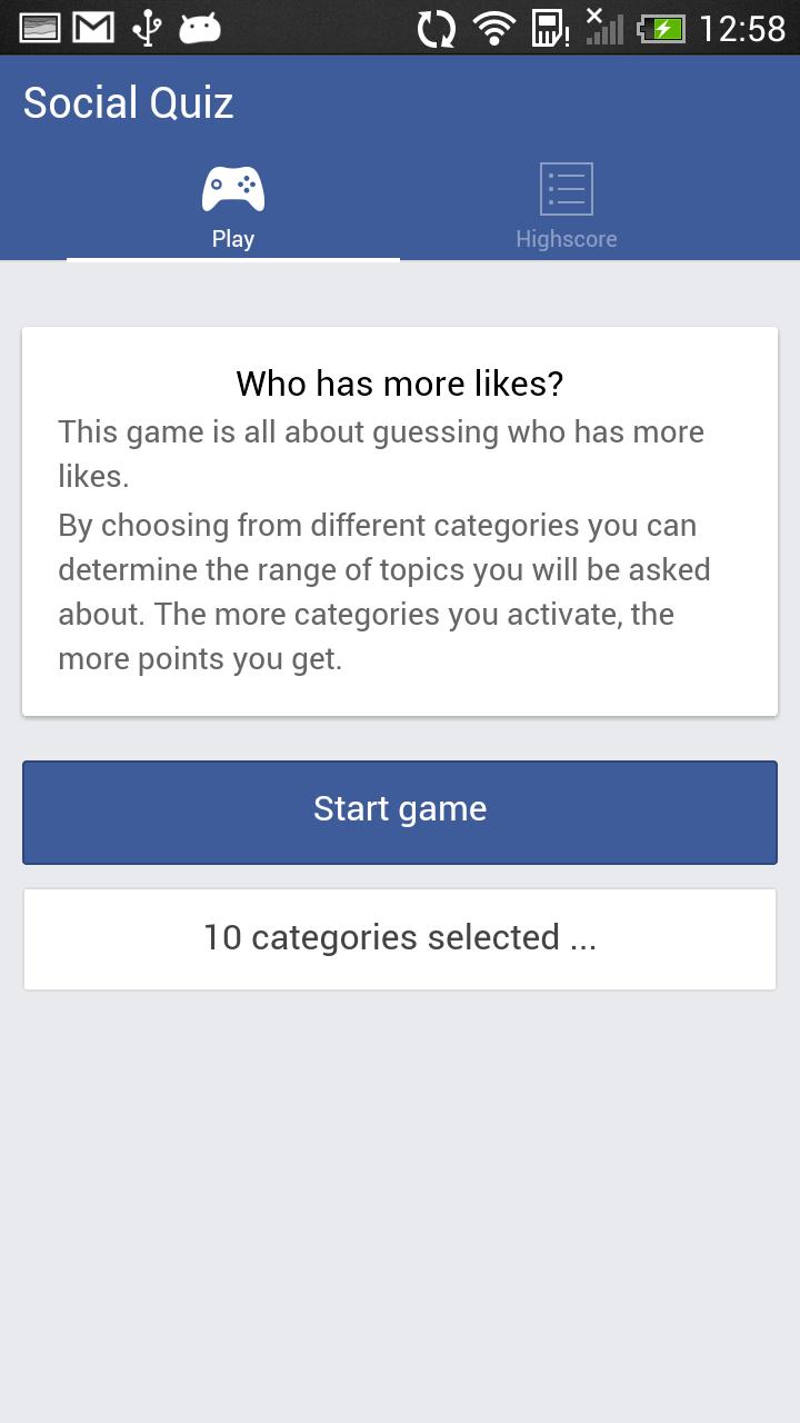 LikeDuel - Quiz for FB