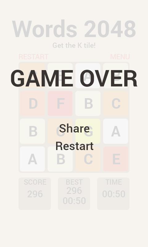 Words 2048 Puzzle