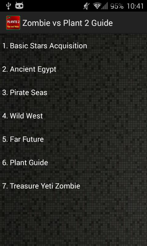 Zombie vs Plant 2 Guide