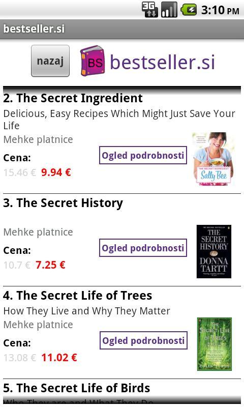 bestseller.si book store