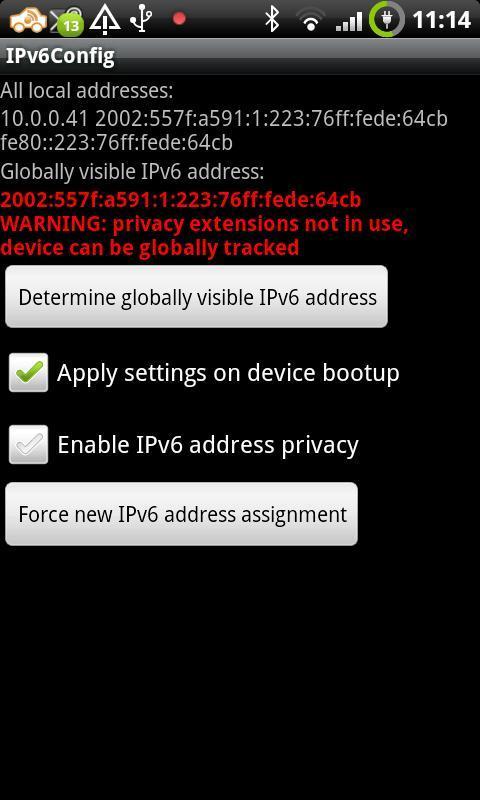 IPv6Config (root required)