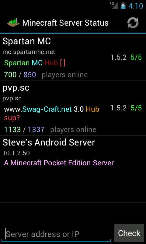 Server Status (for Minecraft)