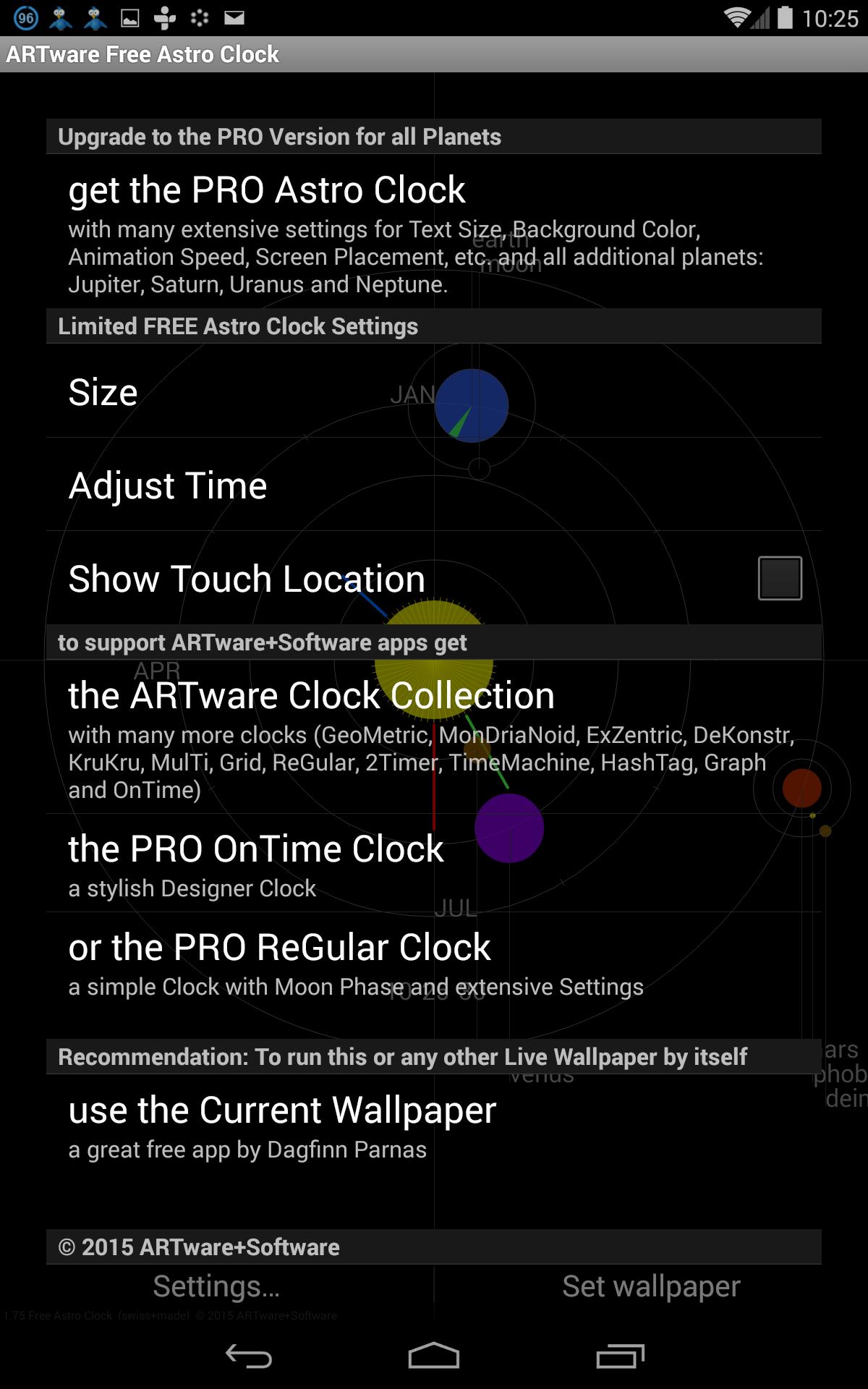 FREE Astro Clock LWP