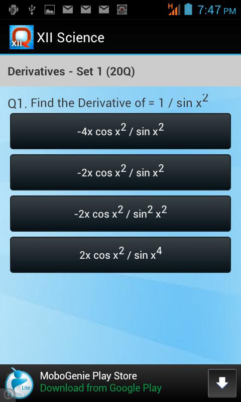 XII Science for CBSE Schools