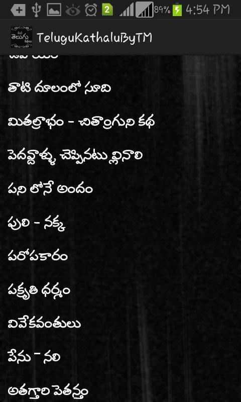 Mana Telugu Kathalu By TM