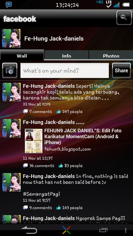 Fb theme transparent