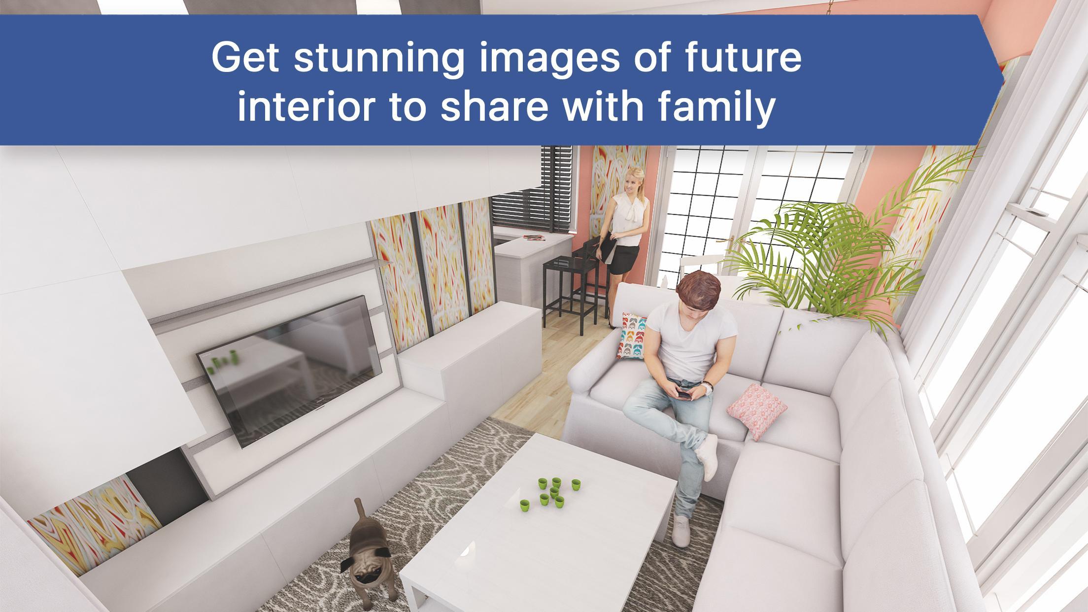 3D Living Room for IKEA - Interior Design Planner