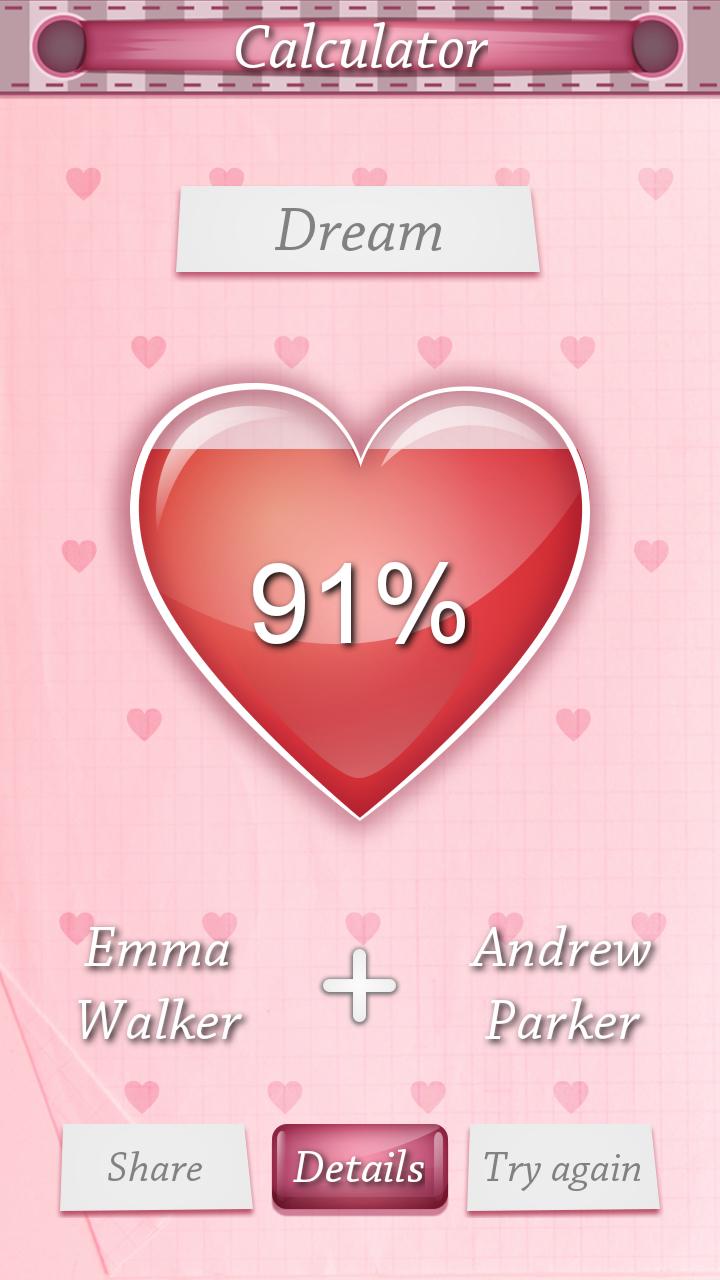 Love Calculator - Couple Games