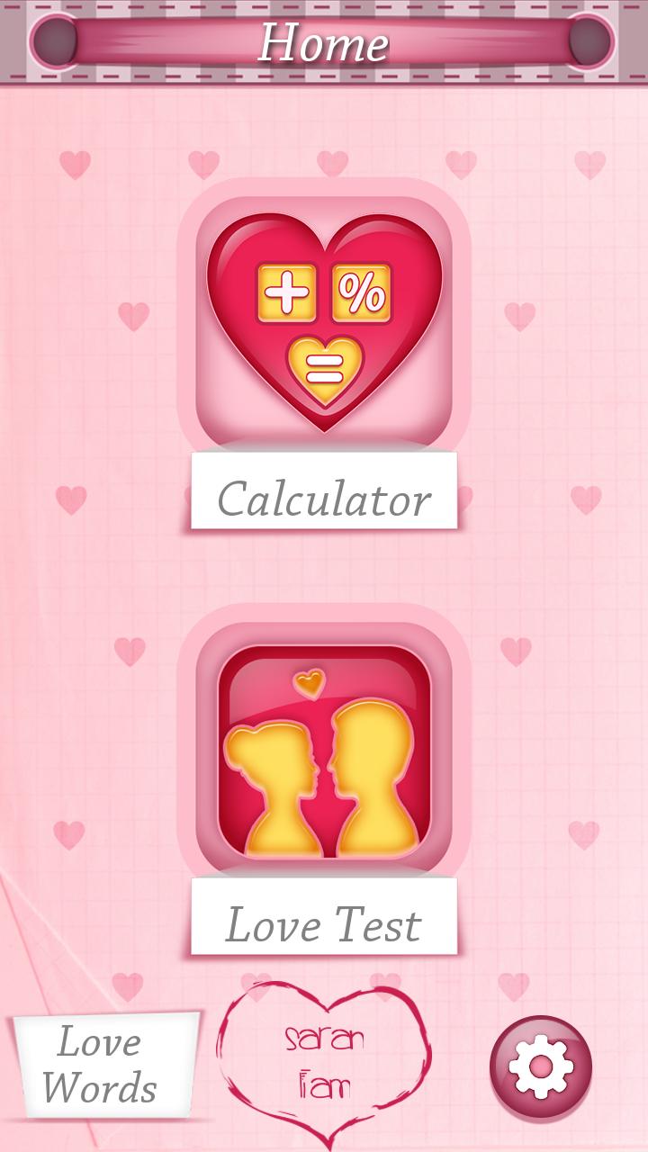 Love Calculator - Couple Games