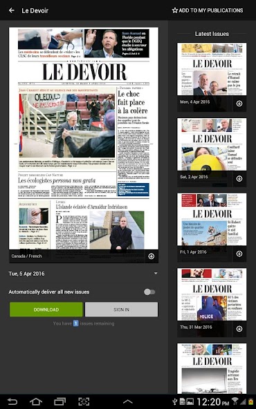 Le Devoir virtuel