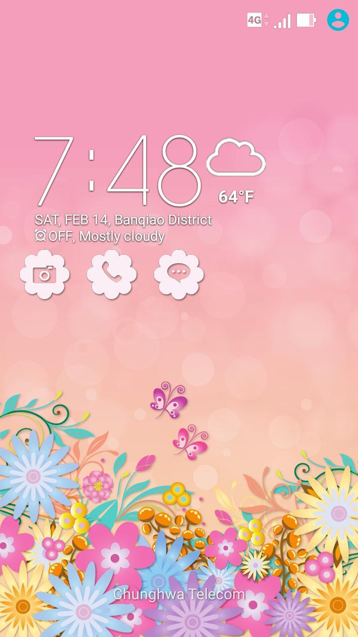 Lovely Pink ASUS ZenUI Theme