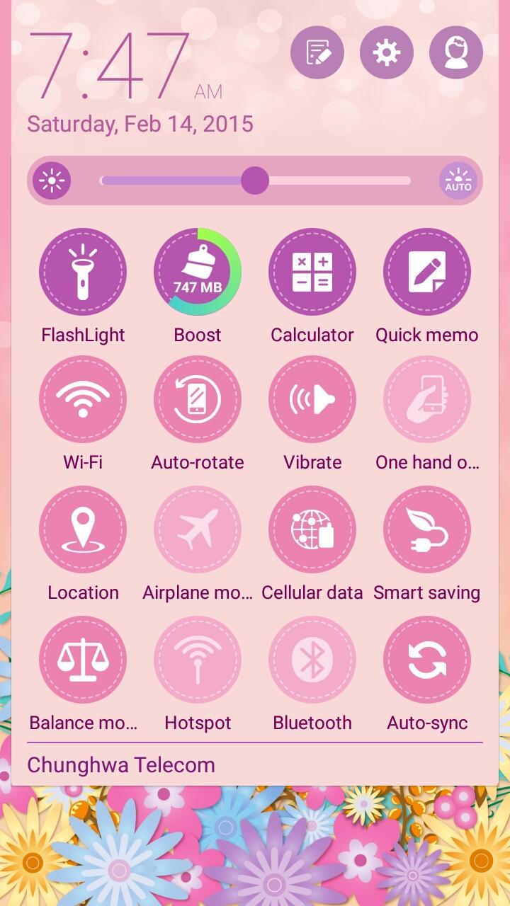 Lovely Pink ASUS ZenUI Theme