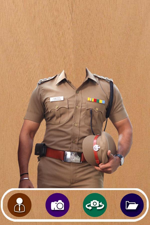 Indian Police Suit Photo Maker