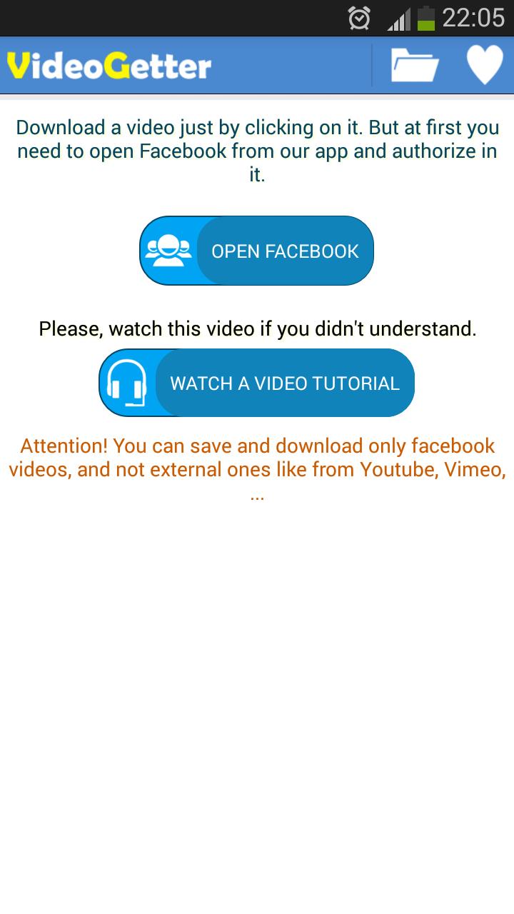 VideoGetter For Facebook