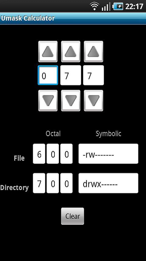 Umask Calculator