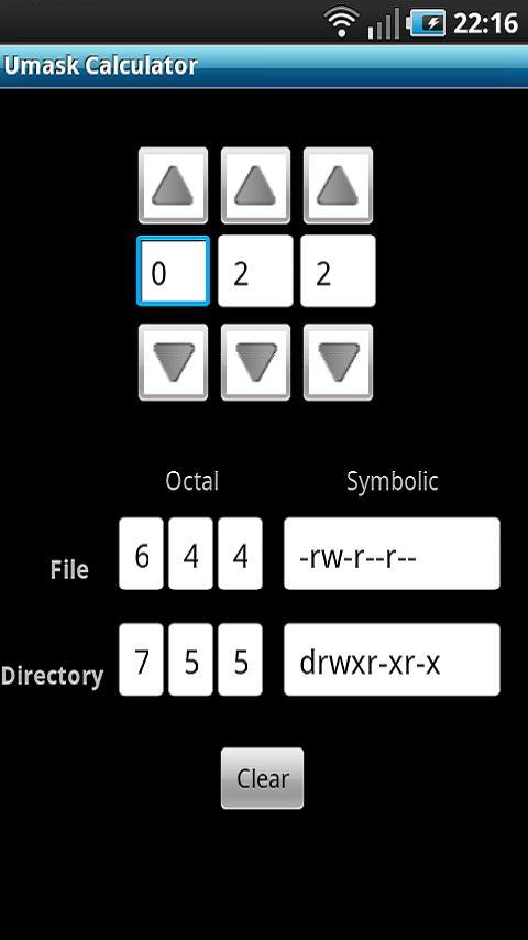 Umask Calculator