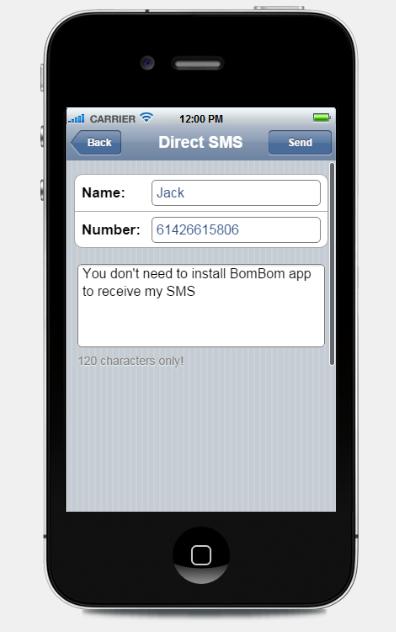 BomBom : Secret Chat, Free SMS to 230 countries