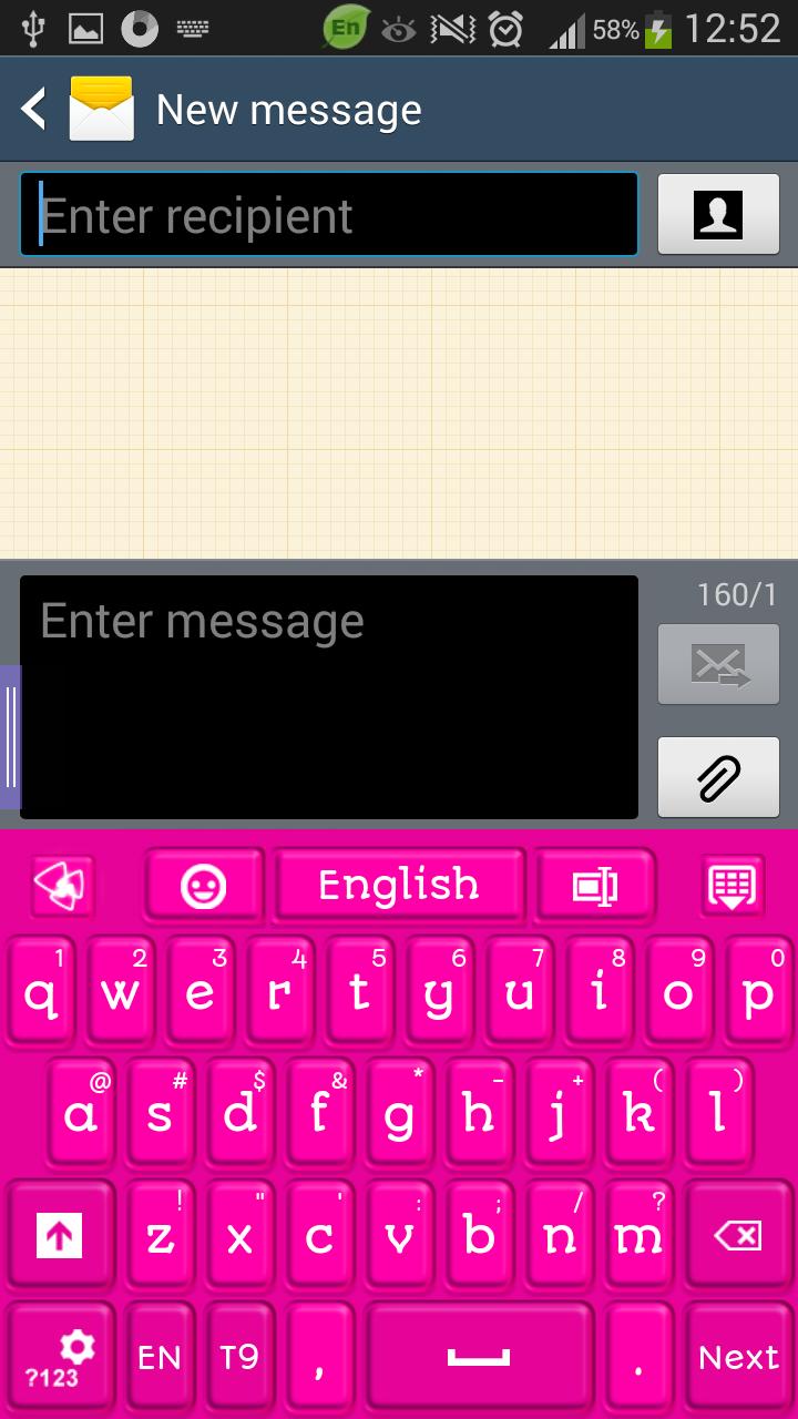 GO Keyboard Pure Pink