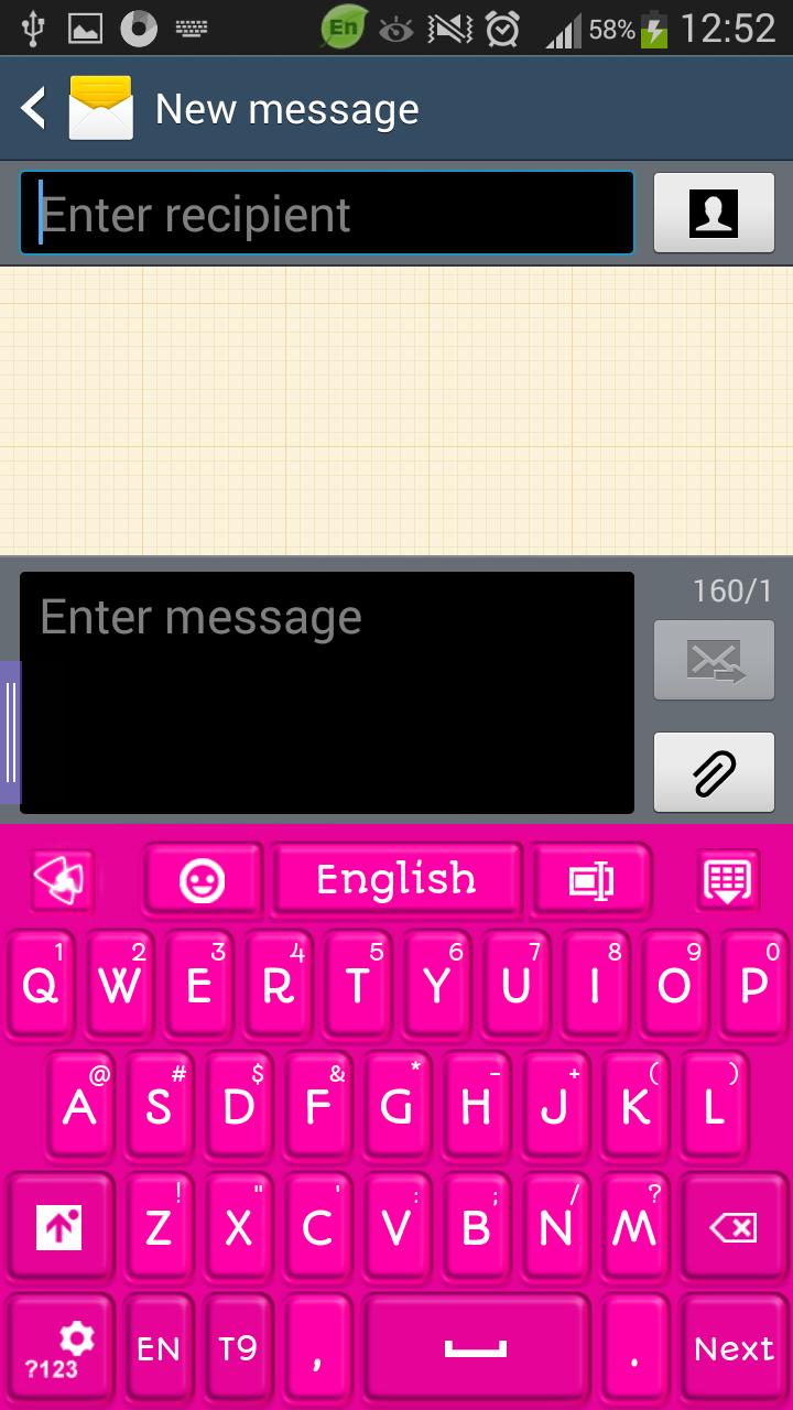 GO Keyboard Pure Pink