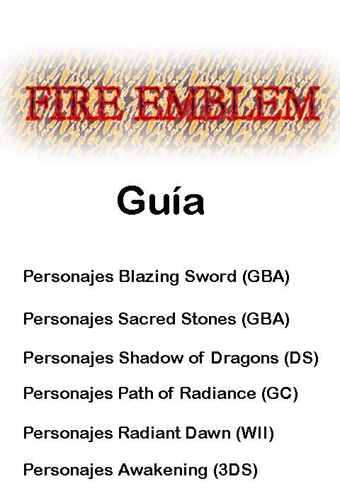 Personajes Fire Emblem